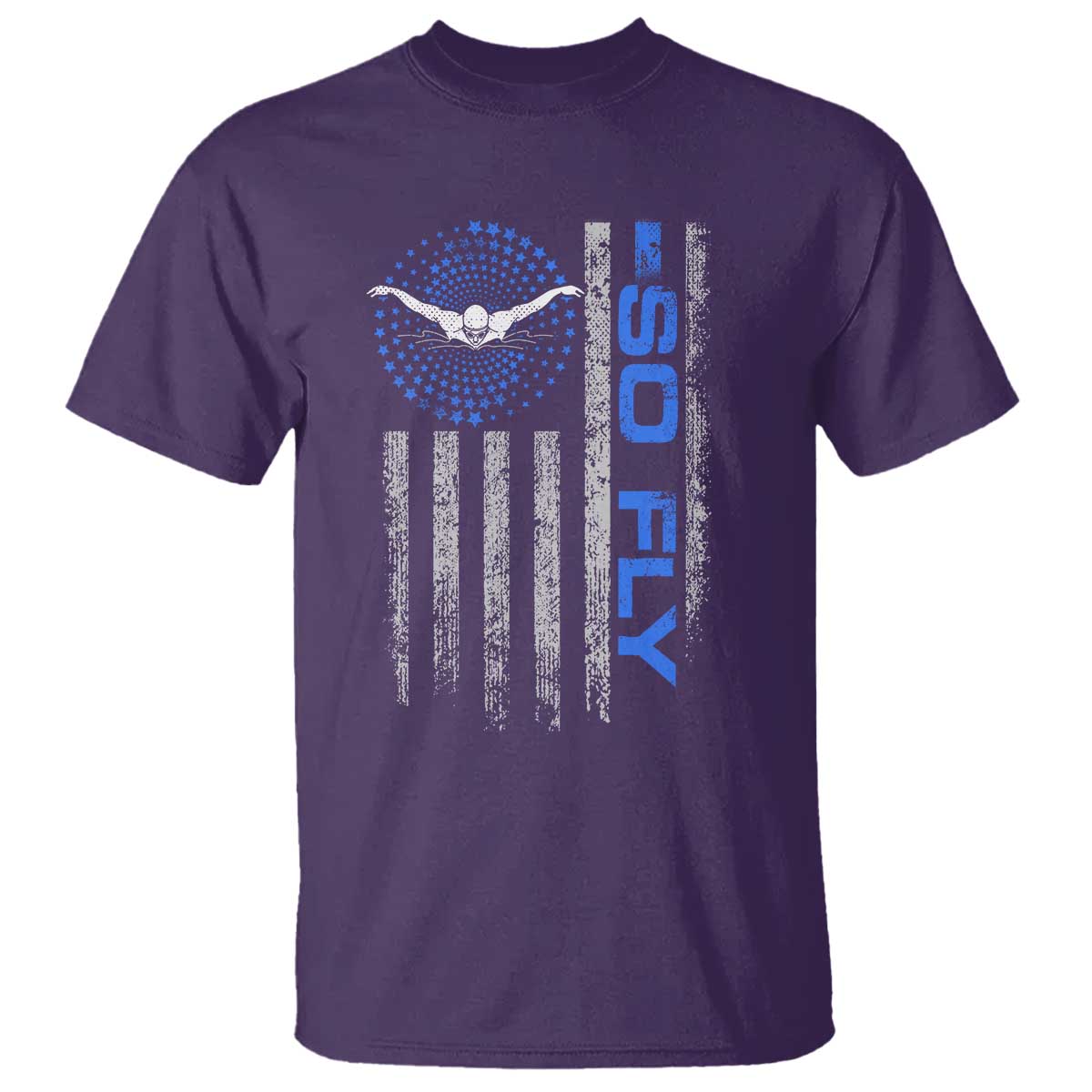 So Fly USA Swimming Team Sports Athlete Aquatic T Shirt - Wonder Print Shop