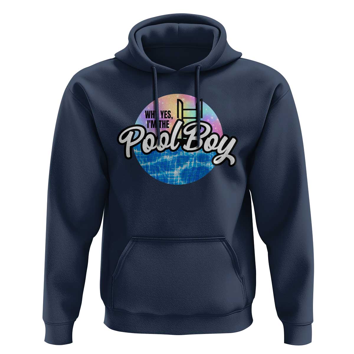 Funny Why Yes I Am The Pool Boy Hoodie - Wonder Print Shop