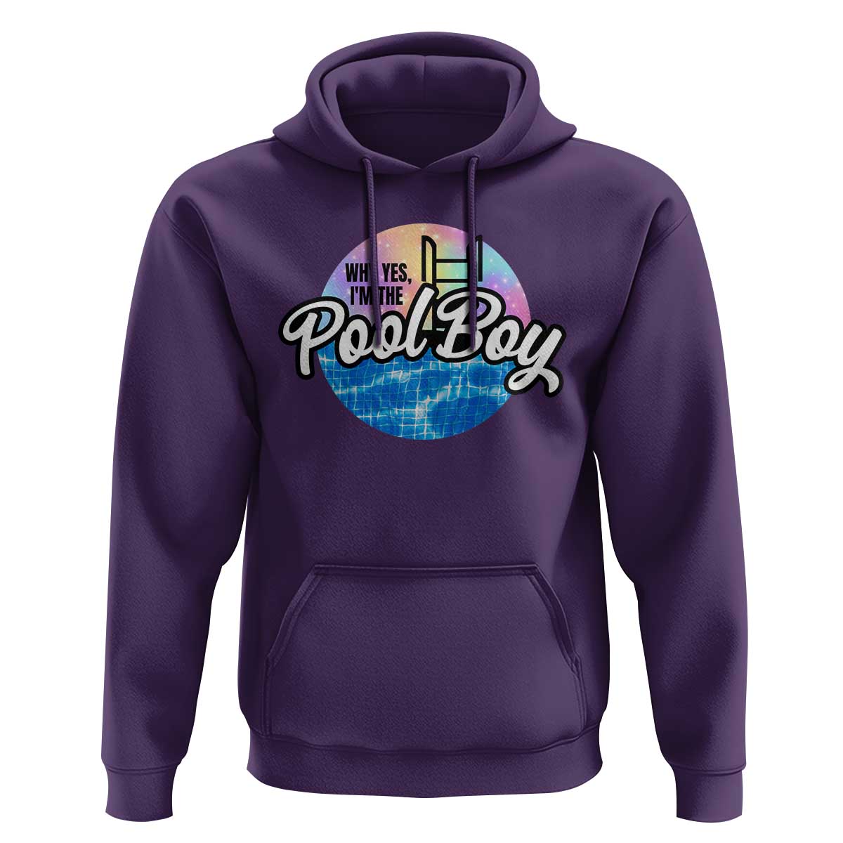 Funny Why Yes I Am The Pool Boy Hoodie - Wonder Print Shop