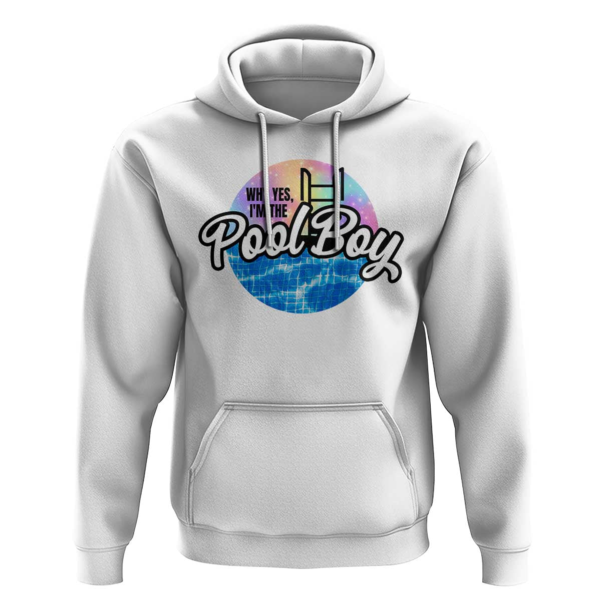 Funny Why Yes I Am The Pool Boy Hoodie - Wonder Print Shop