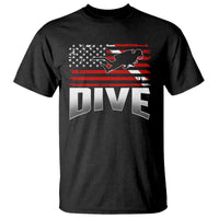Scuba Diving T Shirt Diver Ocean American Flag - Wonder Print Shop