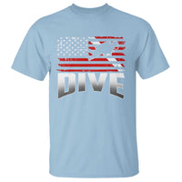 Scuba Diving T Shirt Diver Ocean American Flag - Wonder Print Shop