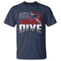 Scuba Diving T Shirt Diver Ocean American Flag - Wonder Print Shop