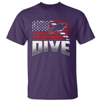 Scuba Diving T Shirt Diver Ocean American Flag - Wonder Print Shop