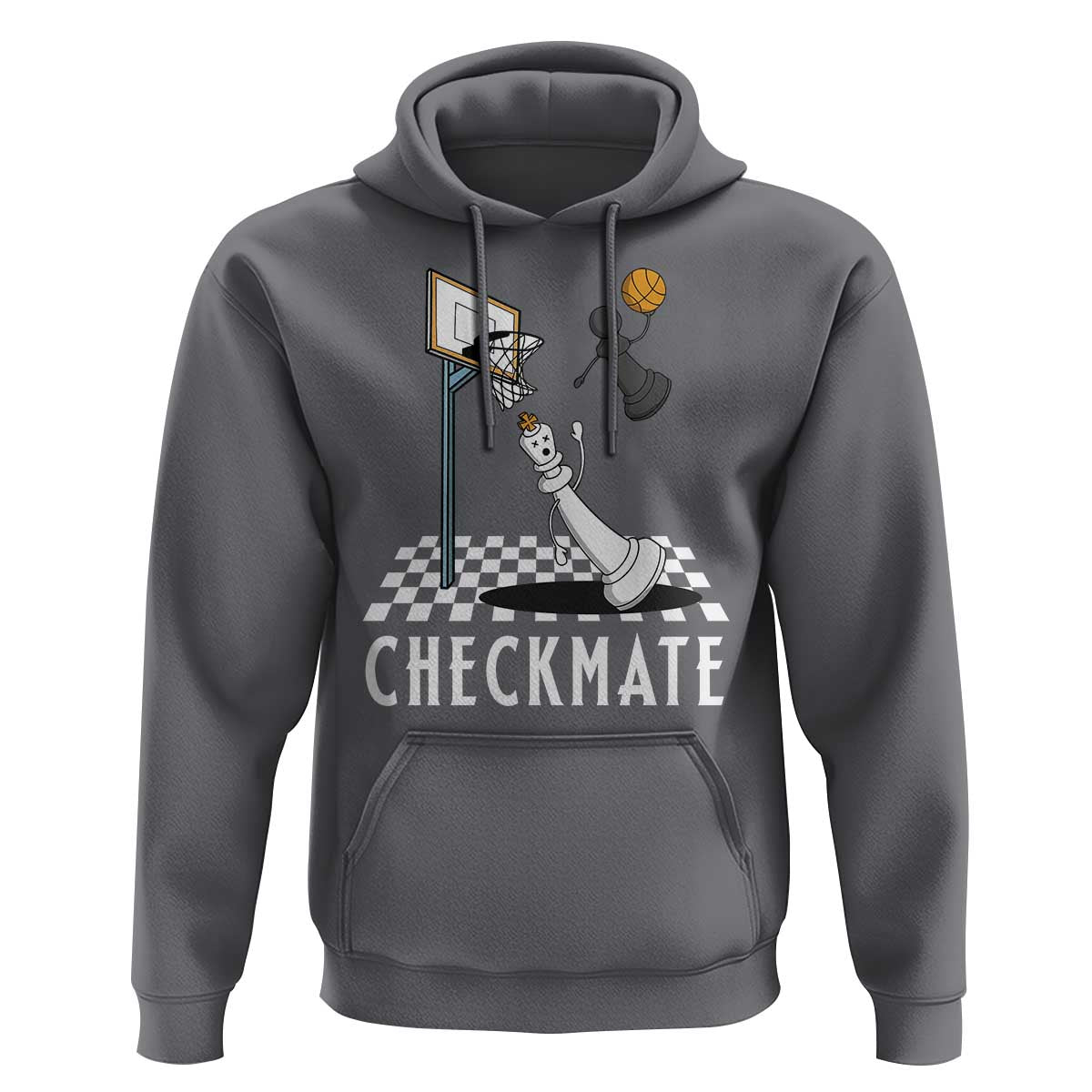 Funny Checkmate Chess Basketball Player Hoodie - Wonder Print Shop