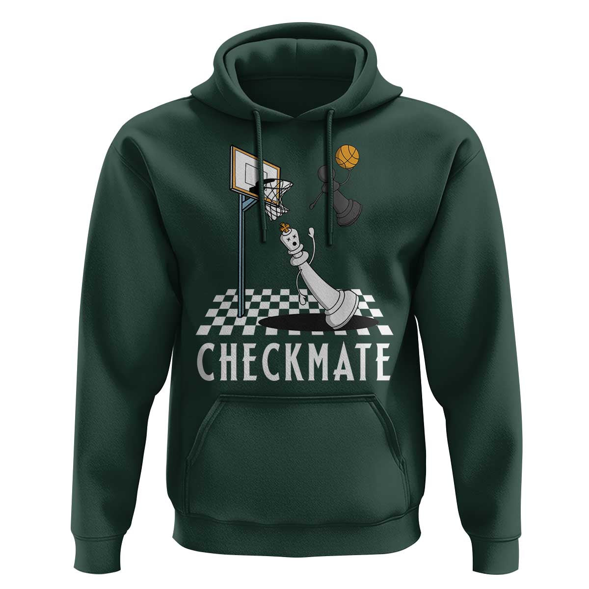 Funny Checkmate Chess Basketball Player Hoodie - Wonder Print Shop