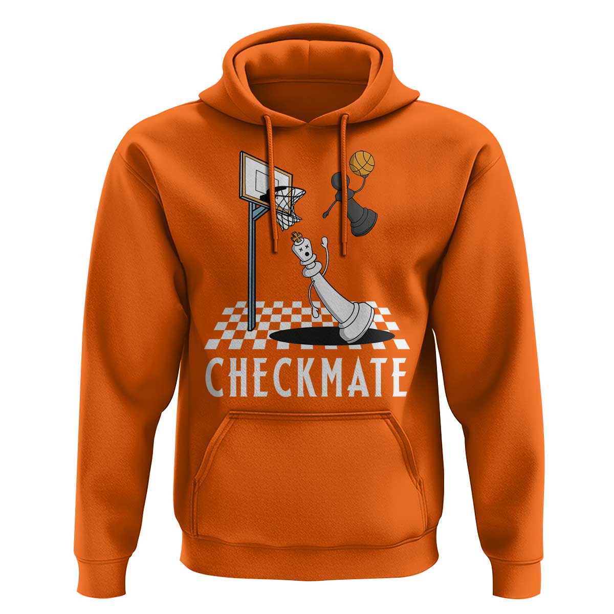Funny Checkmate Chess Basketball Player Hoodie - Wonder Print Shop