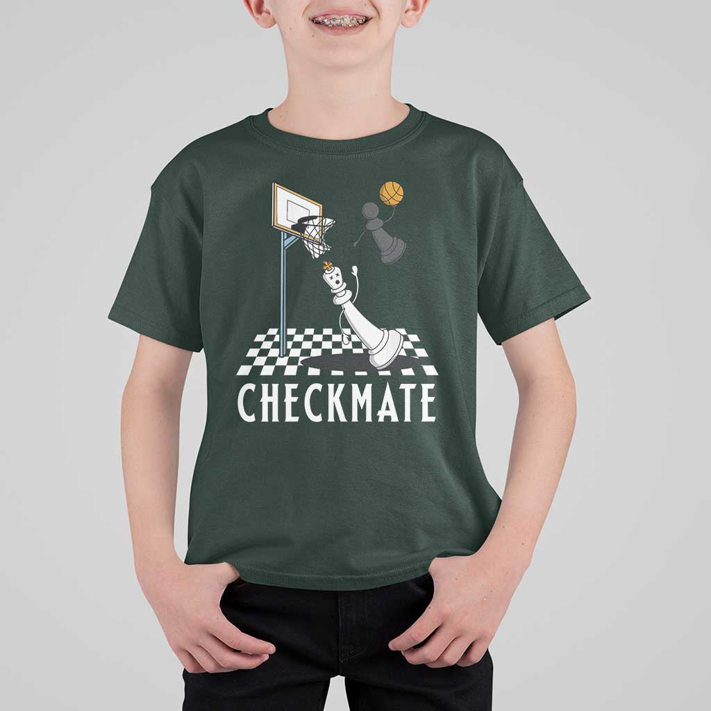 Funny Checkmate Chess Basketball Player T Shirt For Kid - Wonder Print Shop