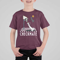Funny Checkmate Chess Basketball Player T Shirt For Kid - Wonder Print Shop