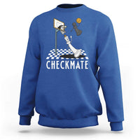 Funny Checkmate Chess Basketball Player Sweatshirt - Wonder Print Shop