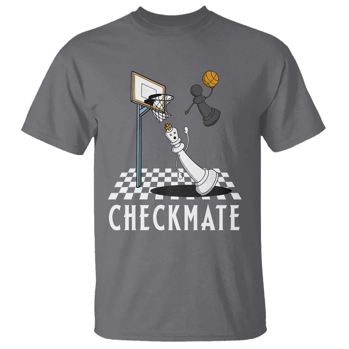 Funny Checkmate Chess Basketball Player T Shirt - Wonder Print Shop