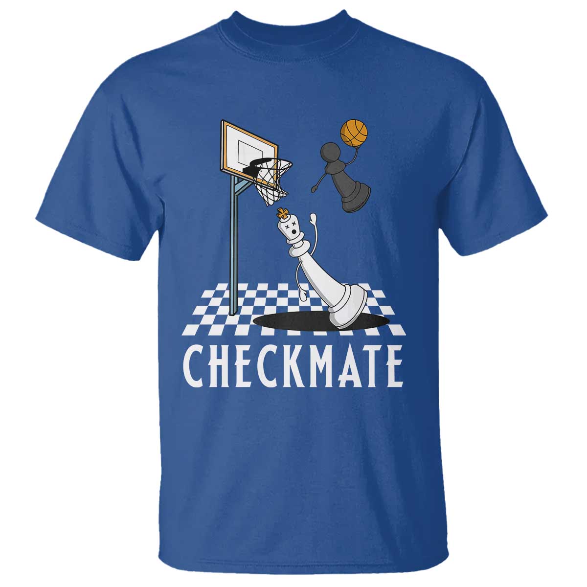 Funny Checkmate Chess Basketball Player T Shirt - Wonder Print Shop