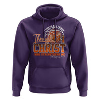 Christian Basketball Player Hoodie I Can Do All Things Through Christ Who Strengthens Me - Wonder Print Shop
