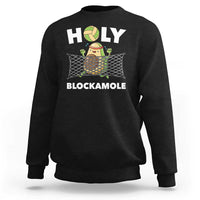 Funny Volleyball Sweatshirt Holy Blockamole Cute Avocado - Wonder Print Shop