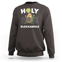 Funny Volleyball Sweatshirt Holy Blockamole Cute Avocado - Wonder Print Shop