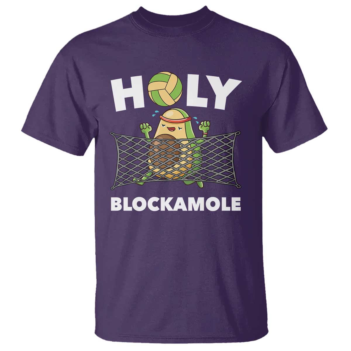 Funny Volleyball T Shirt Holy Blockamole Cute Avocado - Wonder Print Shop