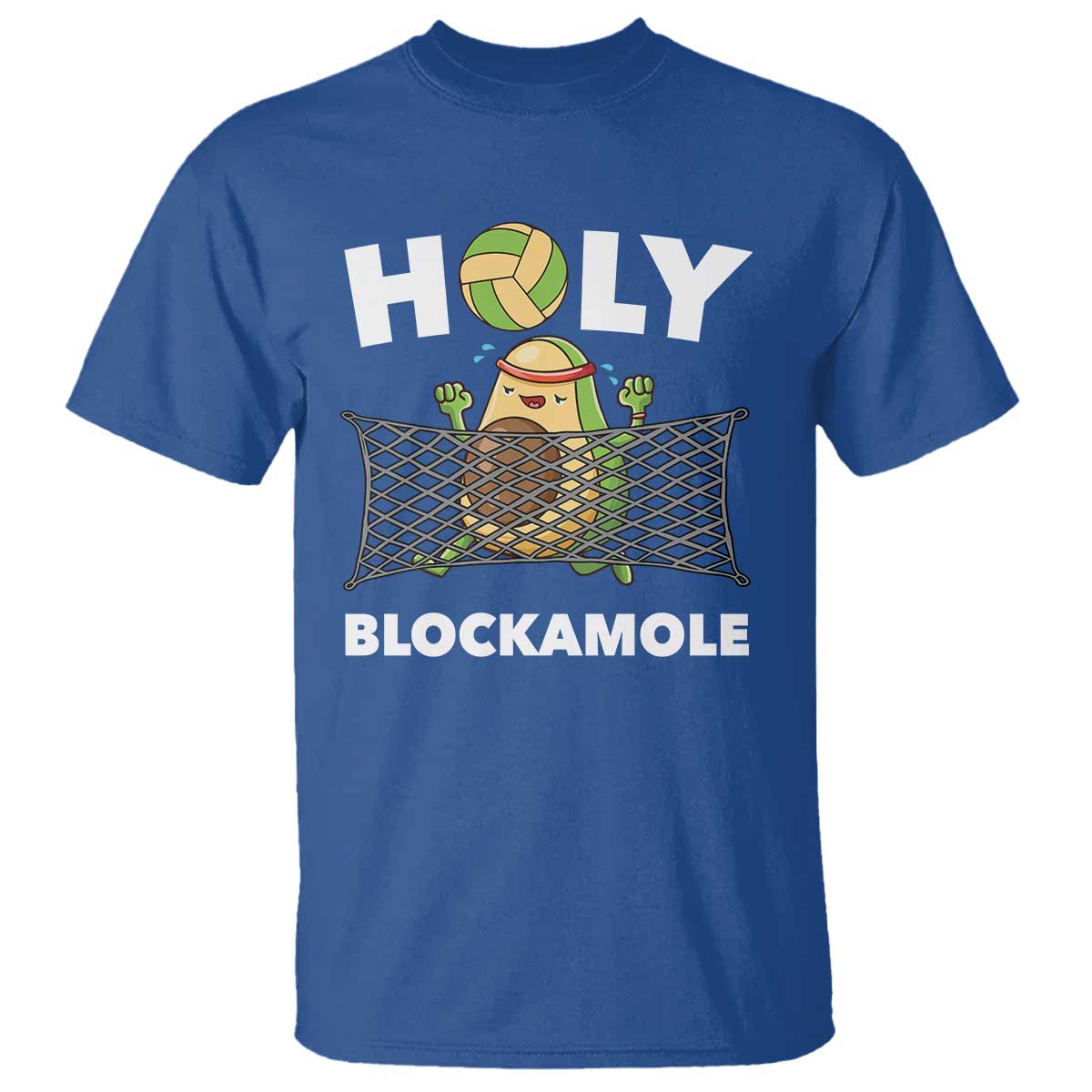 Funny Volleyball T Shirt Holy Blockamole Cute Avocado - Wonder Print Shop