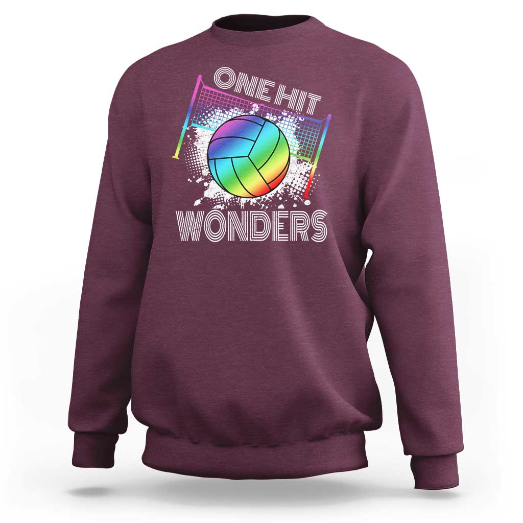 Volleyball One Hit Wonders Sweatshirt - Wonder Print Shop
