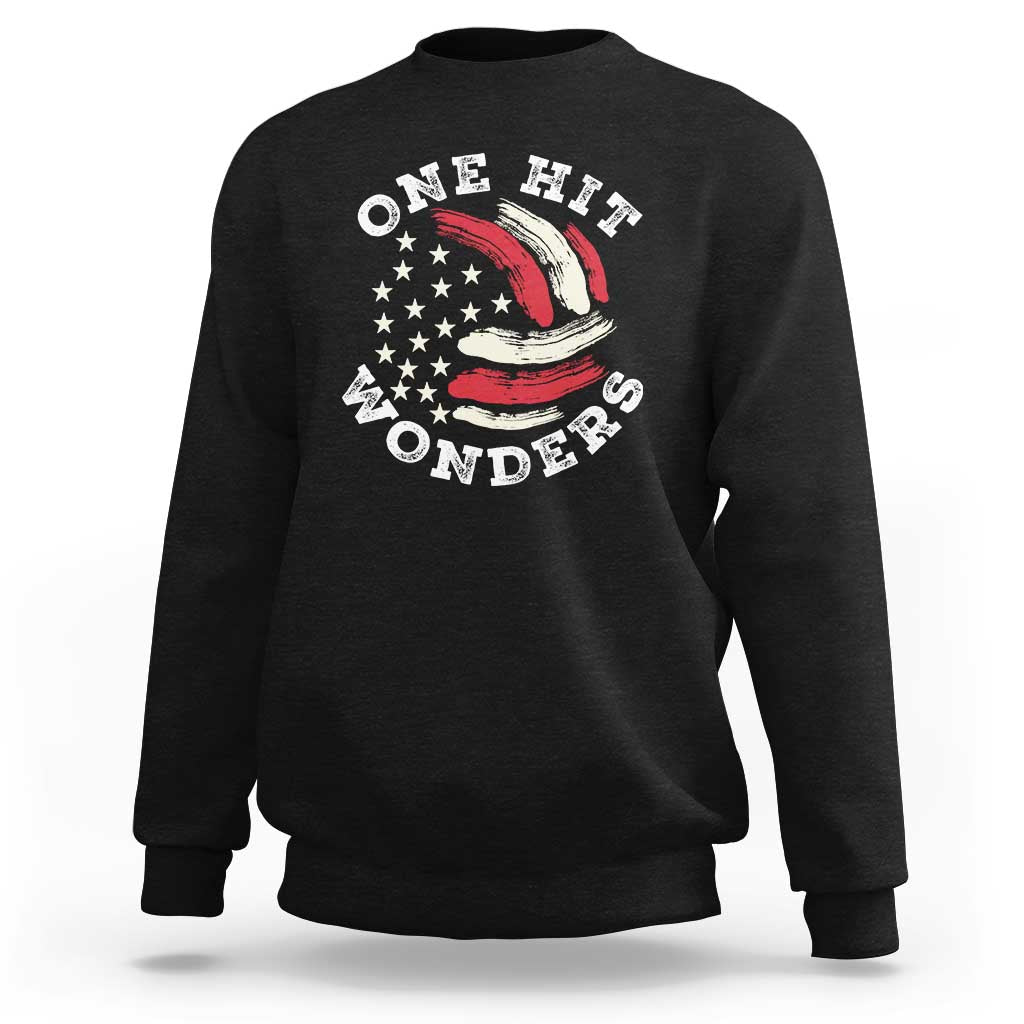 US Volleyball Sweatshirt One Hit Wonders American Flag Sport Lover - Wonder Print Shop