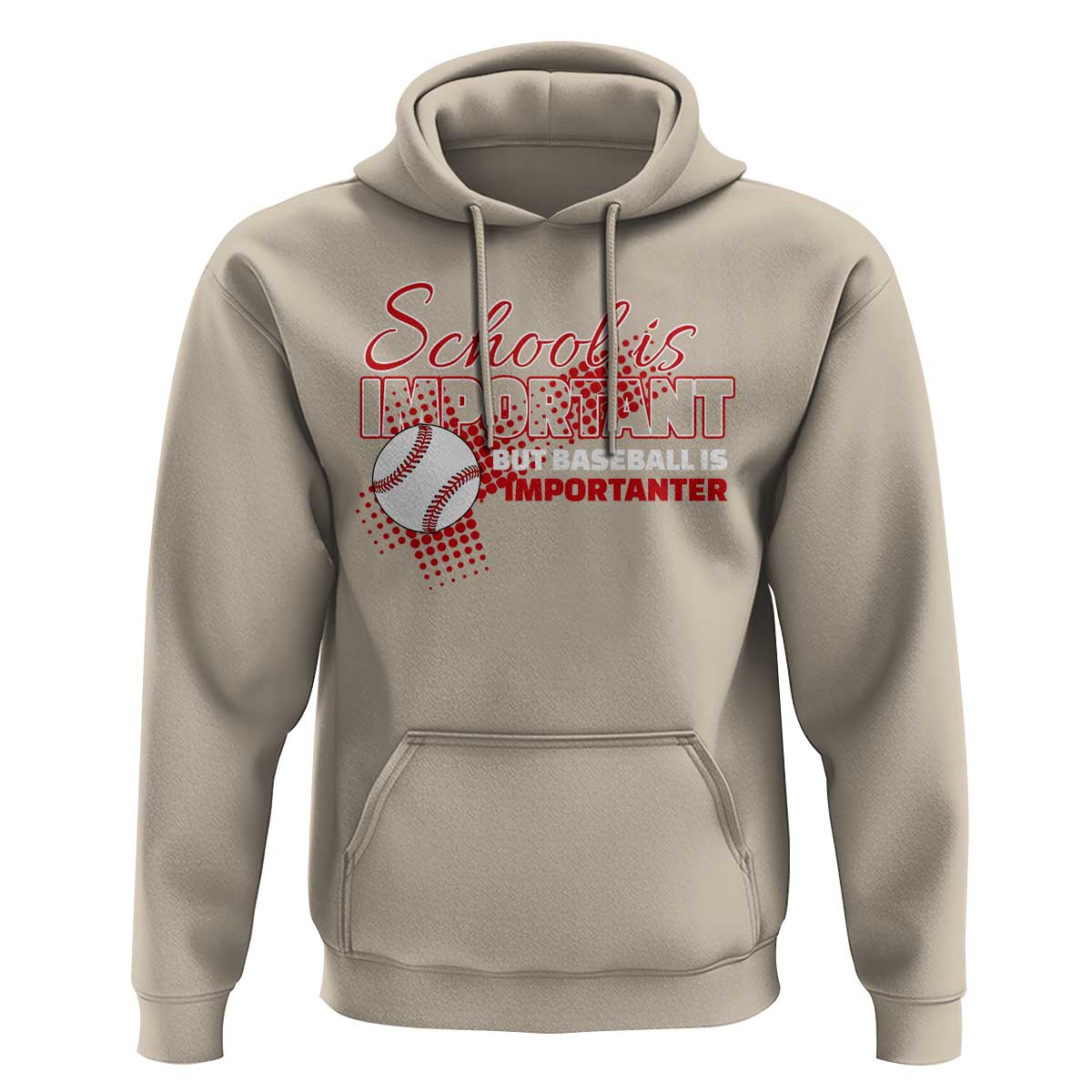 Funny School Is Important But Baseball Is Importanter Hoodie - Wonder Print Shop