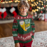 Funny Baseball Ugly Christmas Sweater Shut Up I'm Doing Game Changer - Wonder Print Shop