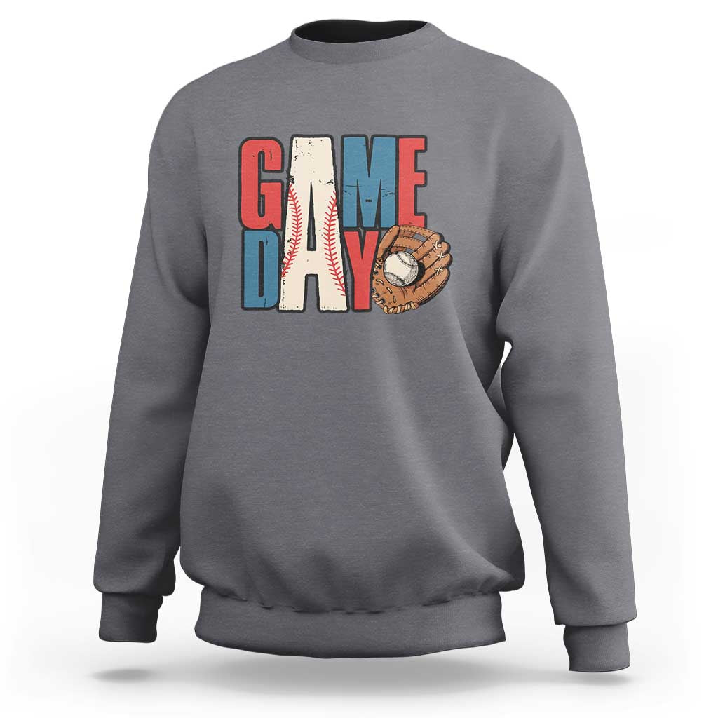 Baseball Game Day Sweatshirt - Wonder Print Shop