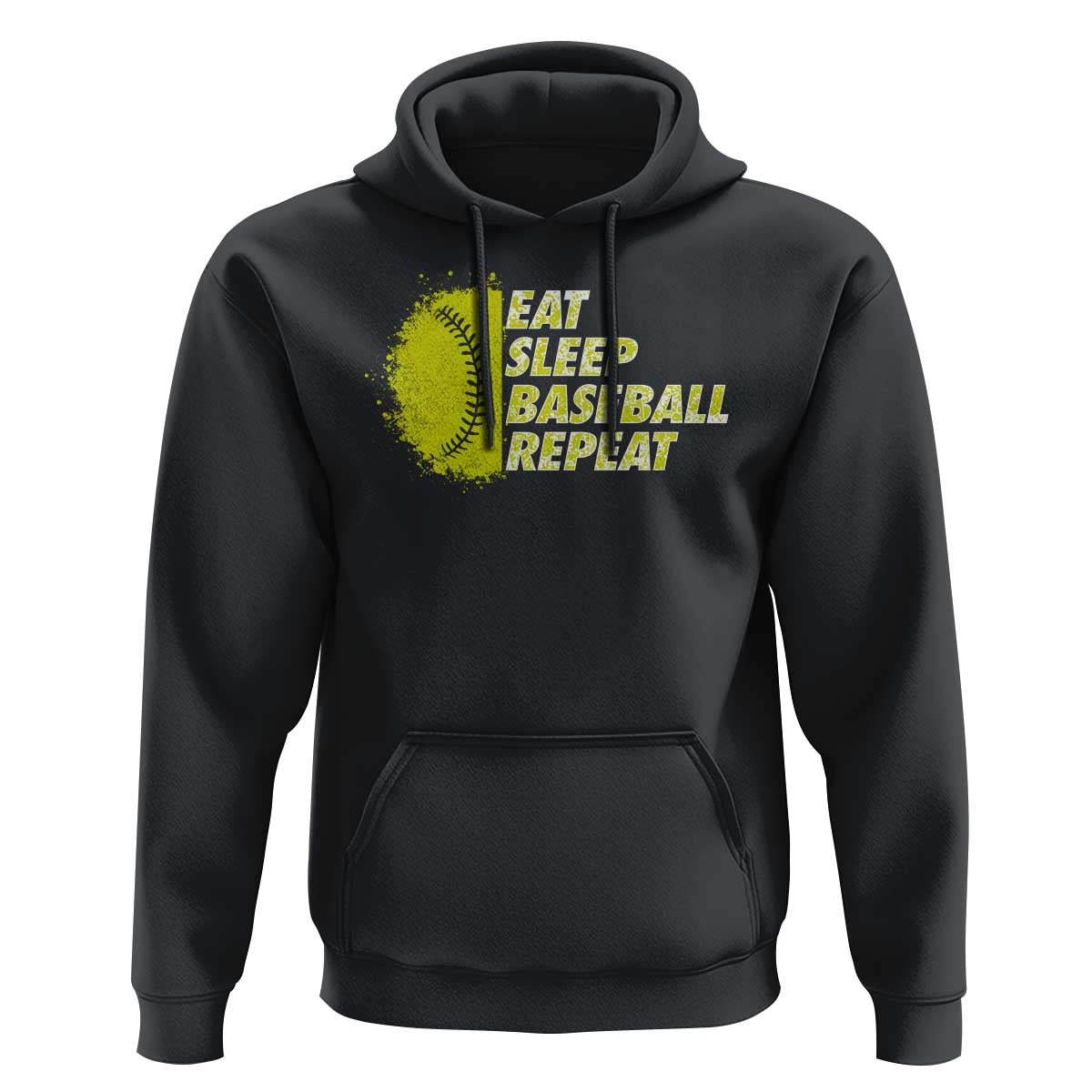 Eat Sleep Baseball Repeat Hoodie - Wonder Print Shop