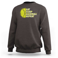 Eat Sleep Baseball Repeat Sweatshirt - Wonder Print Shop