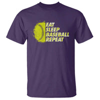 Eat Sleep Baseball Repeat T Shirt - Wonder Print Shop
