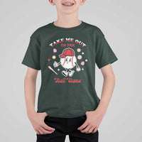 Funny Baseball T Shirt For Kid Take Me Out To The Ball Game Groovy - Wonder Print Shop