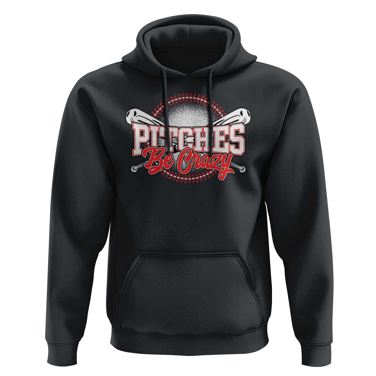 Funny Baseball Hoodie Pitches Be Crazy - Wonder Print Shop