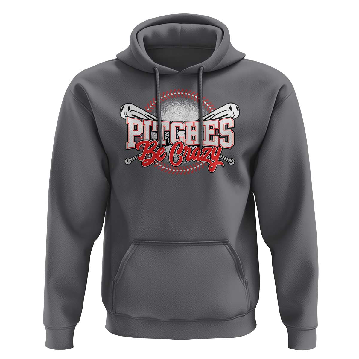 Funny Baseball Hoodie Pitches Be Crazy - Wonder Print Shop