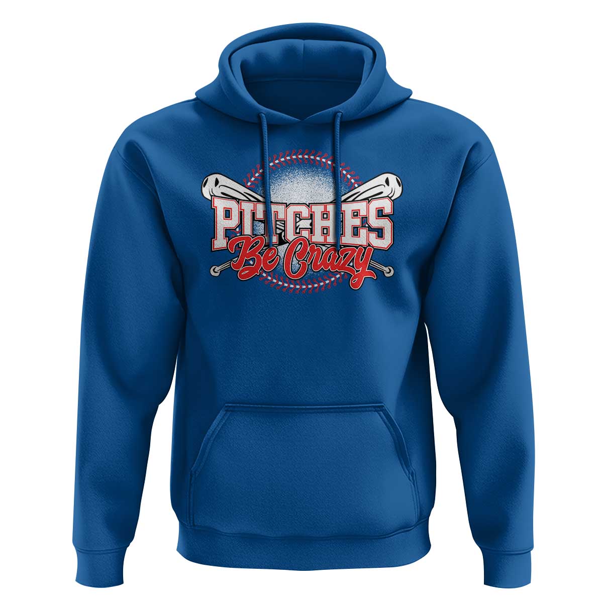 Funny Baseball Hoodie Pitches Be Crazy - Wonder Print Shop