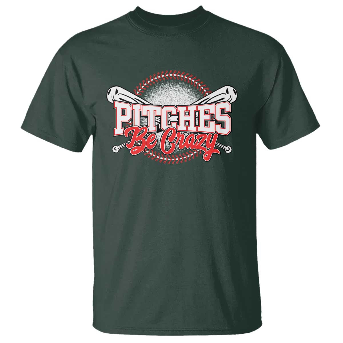 Funny Baseball T Shirt Pitches Be Crazy - Wonder Print Shop