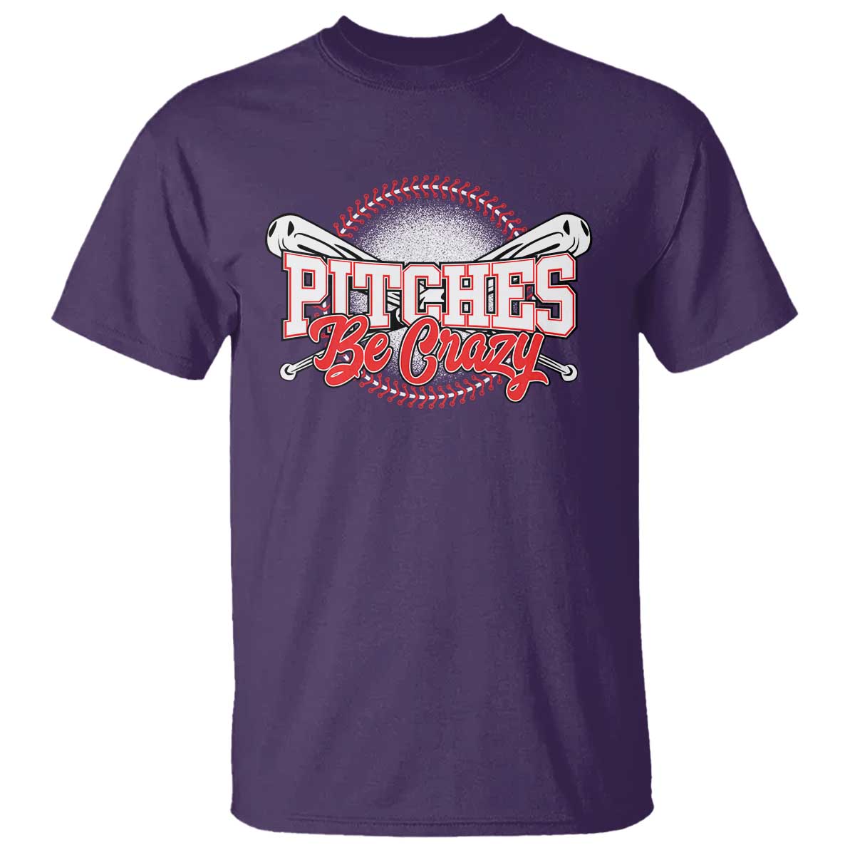 Funny Baseball T Shirt Pitches Be Crazy - Wonder Print Shop