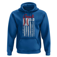Baseball Coach Dad Hoodie Like A Normal Dad Only Cooler America Flag - Wonder Print Shop