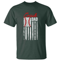 Baseball Coach Dad T Shirt Like A Normal Dad Only Cooler America Flag - Wonder Print Shop