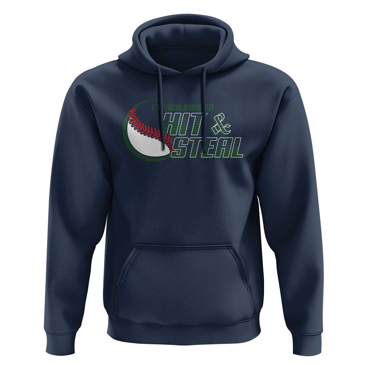 Baseball Coach Hoodie I Teach Kids To Hit And Steal - Wonder Print Shop