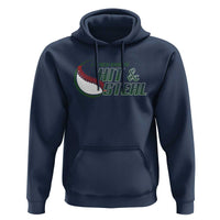 Baseball Coach Hoodie I Teach Kids To Hit And Steal - Wonder Print Shop