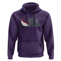 Baseball Coach Hoodie I Teach Kids To Hit And Steal - Wonder Print Shop
