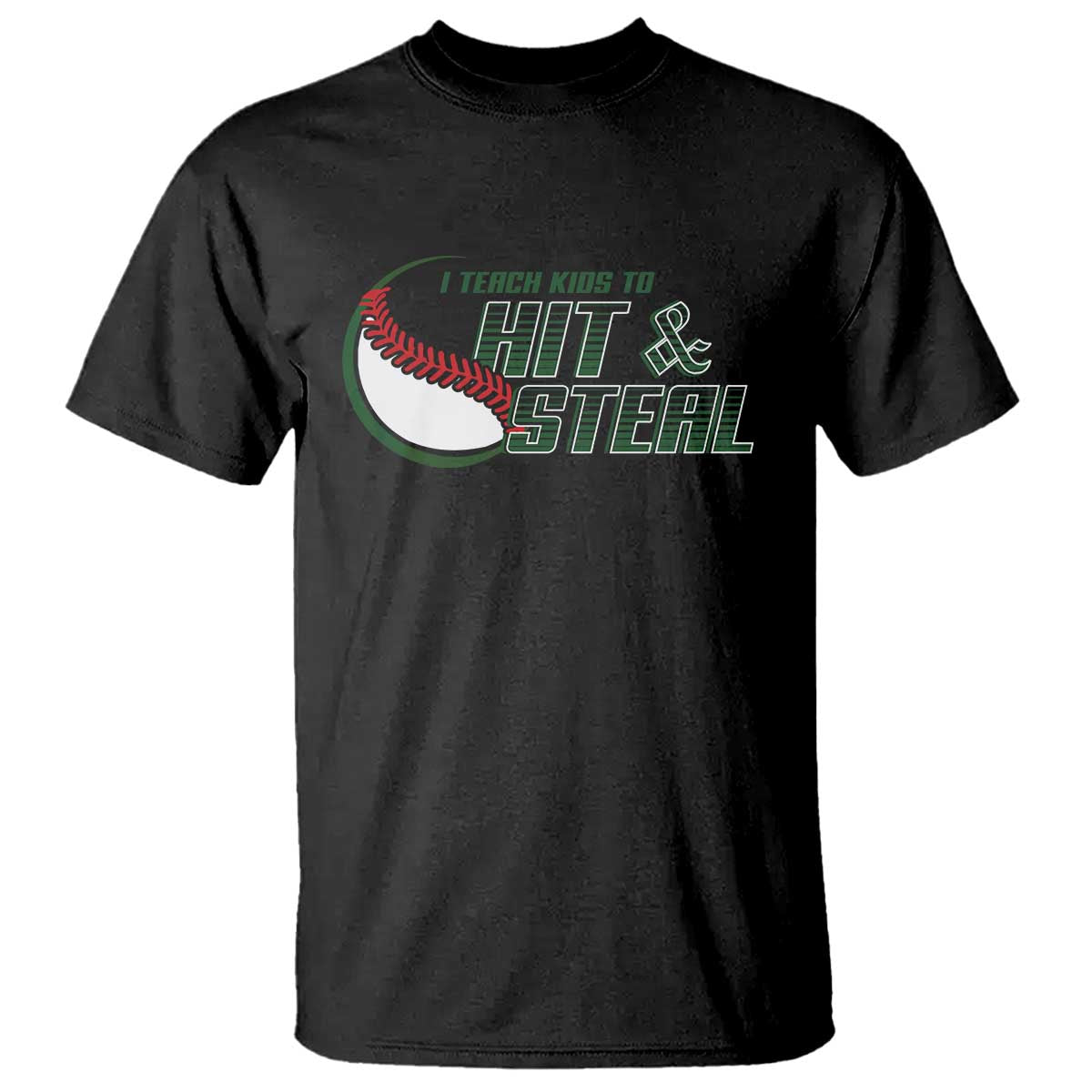 Baseball Coach T Shirt I Teach Kids To Hit And Steal - Wonder Print Shop