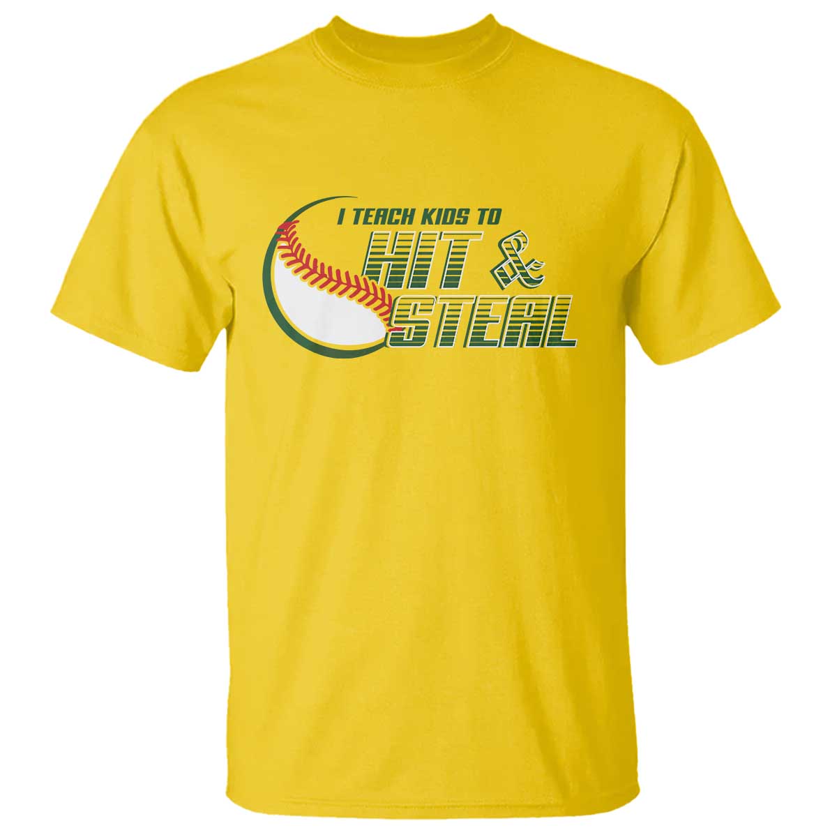 Baseball Coach T Shirt I Teach Kids To Hit And Steal - Wonder Print Shop