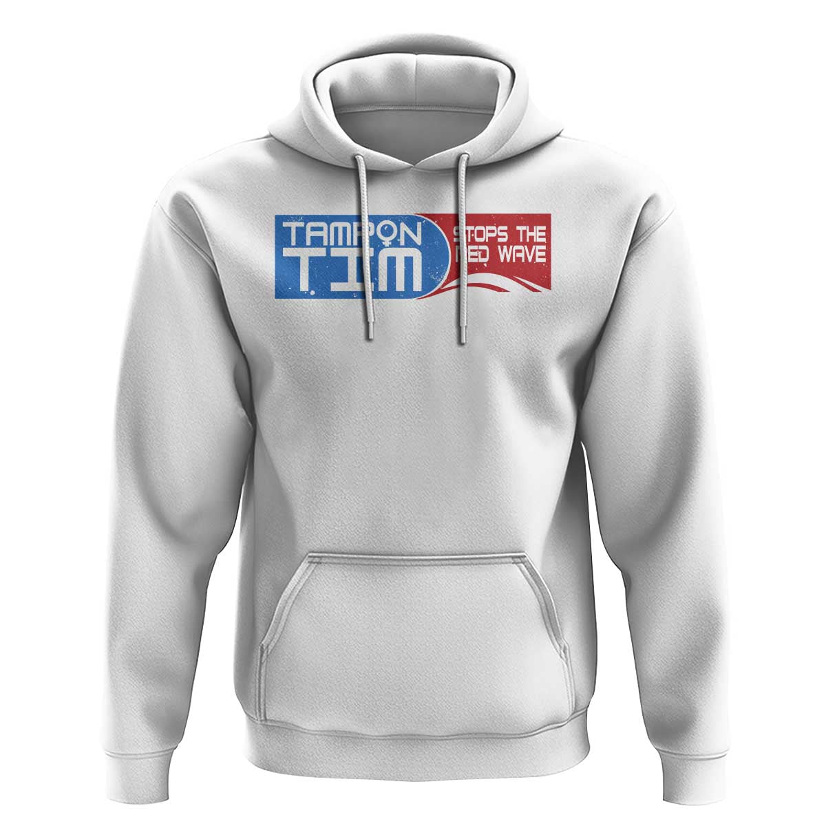 Tampon Tim Hoodie Stops The Red Wave Harris Walz 2024 - Wonder Print Shop