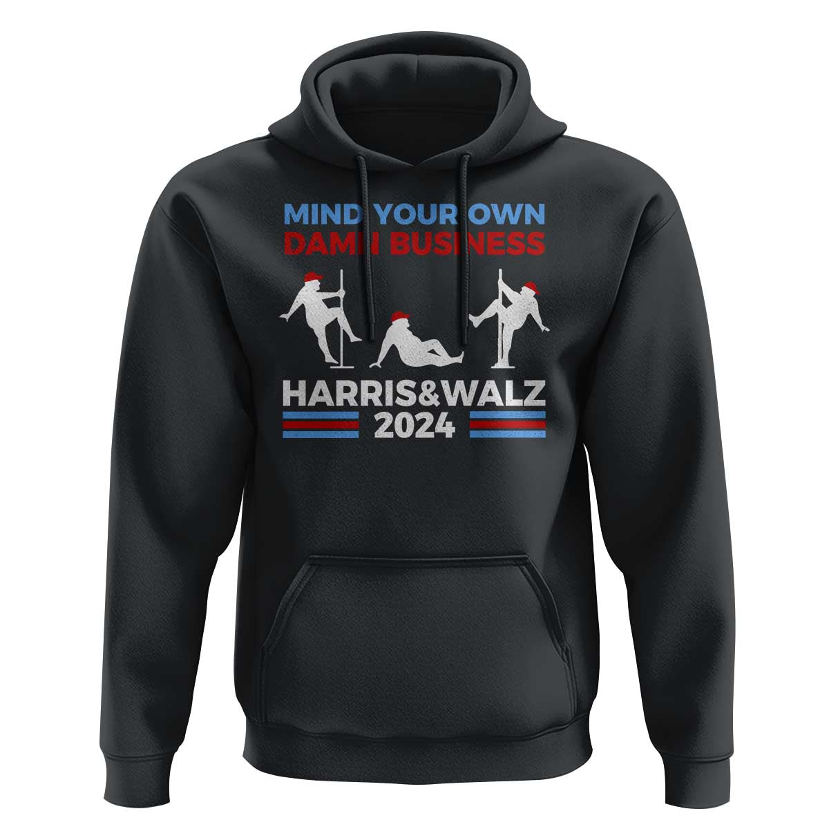 Funny Mind Ya Business Harris Walz 2024 Hoodie - Wonder Print Shop