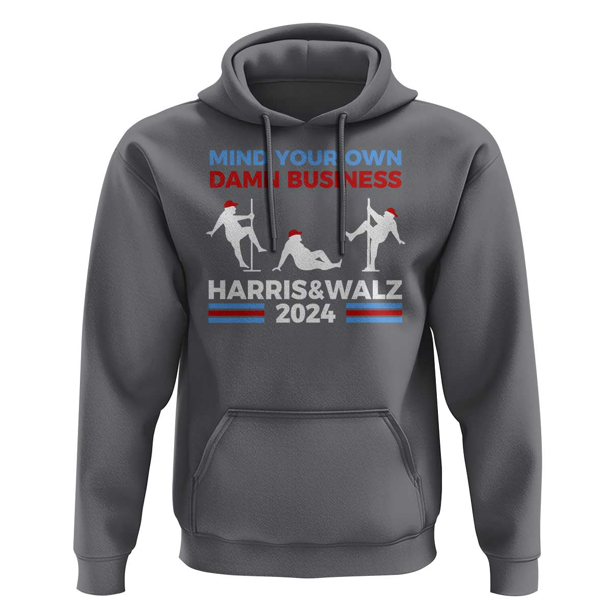 Funny Mind Ya Business Harris Walz 2024 Hoodie - Wonder Print Shop