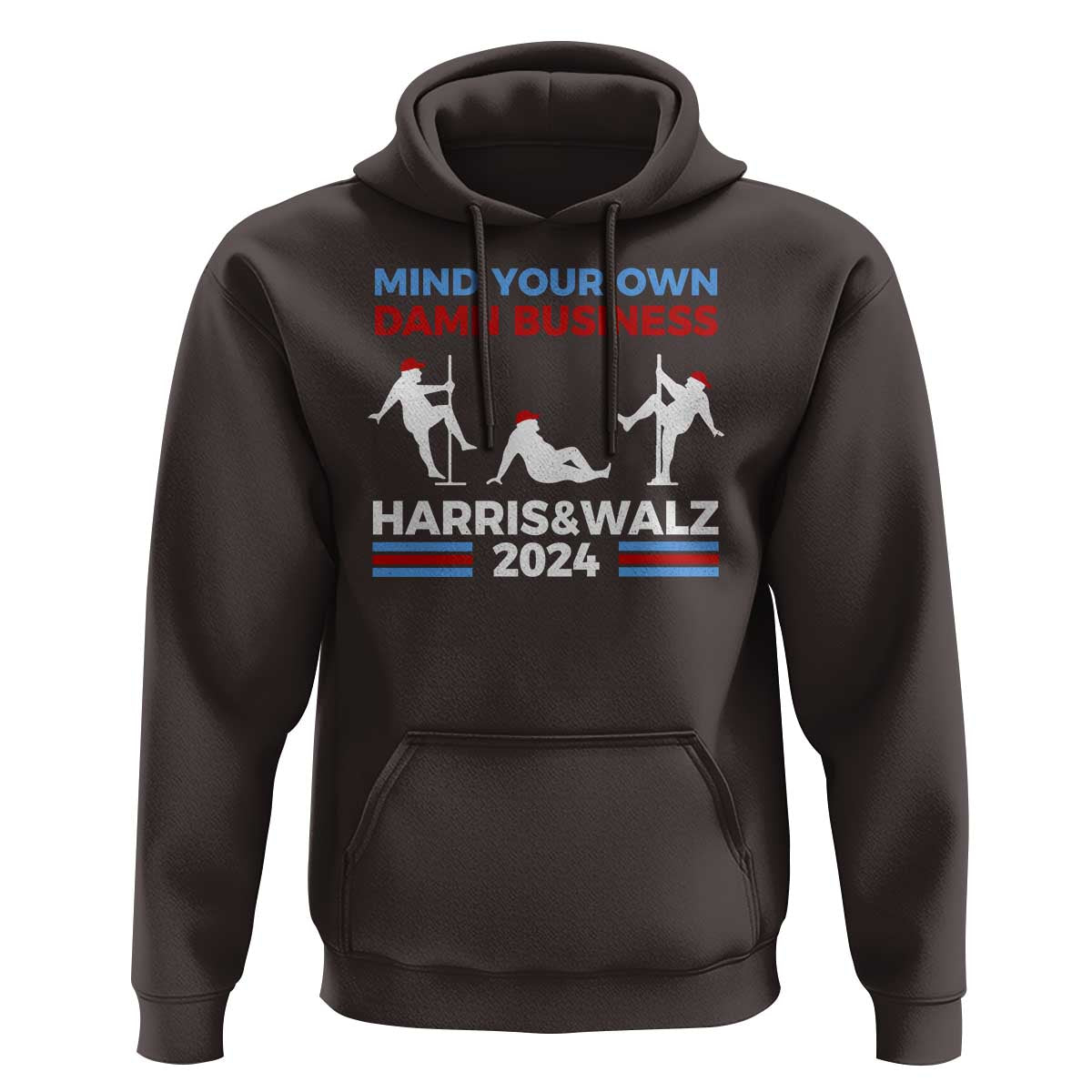 Funny Mind Ya Business Harris Walz 2024 Hoodie - Wonder Print Shop