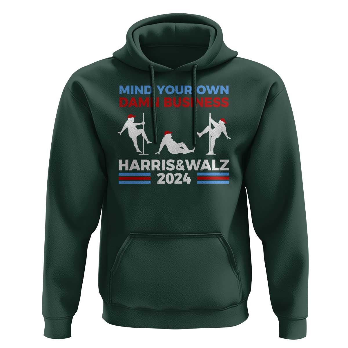 Funny Mind Ya Business Harris Walz 2024 Hoodie - Wonder Print Shop