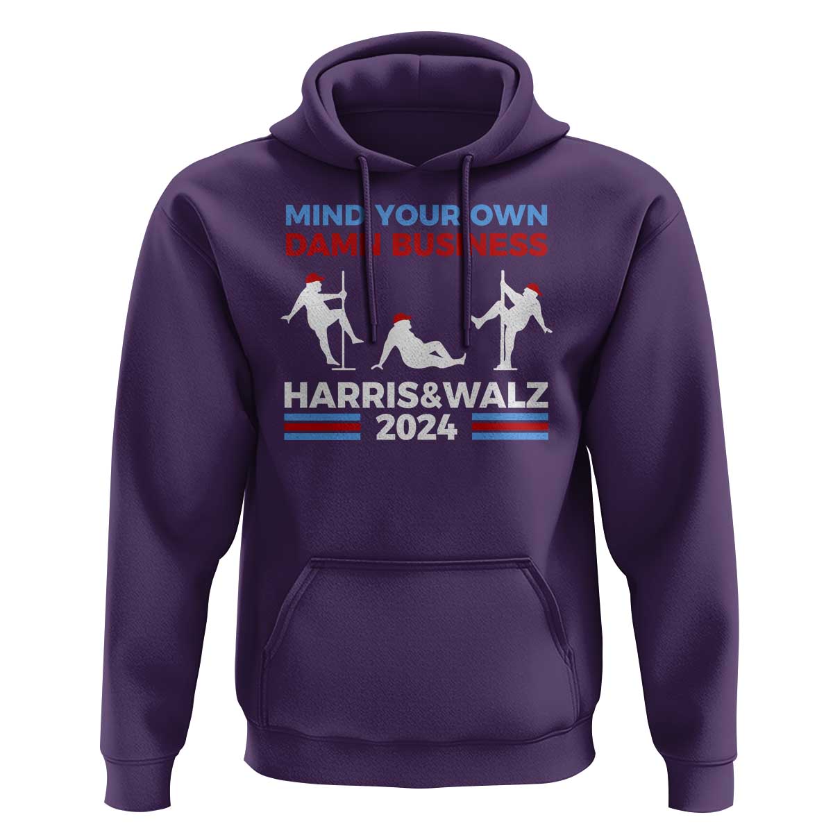 Funny Mind Ya Business Harris Walz 2024 Hoodie - Wonder Print Shop