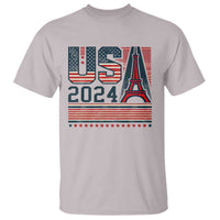 USA Eiffel Tower 2024 T Shirt Patriotic Sports Supporter Souvenir - Wonder Print Shop