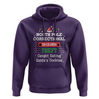 Funny Christmas Family Matching Hoodie North Pole Correctional Theft
